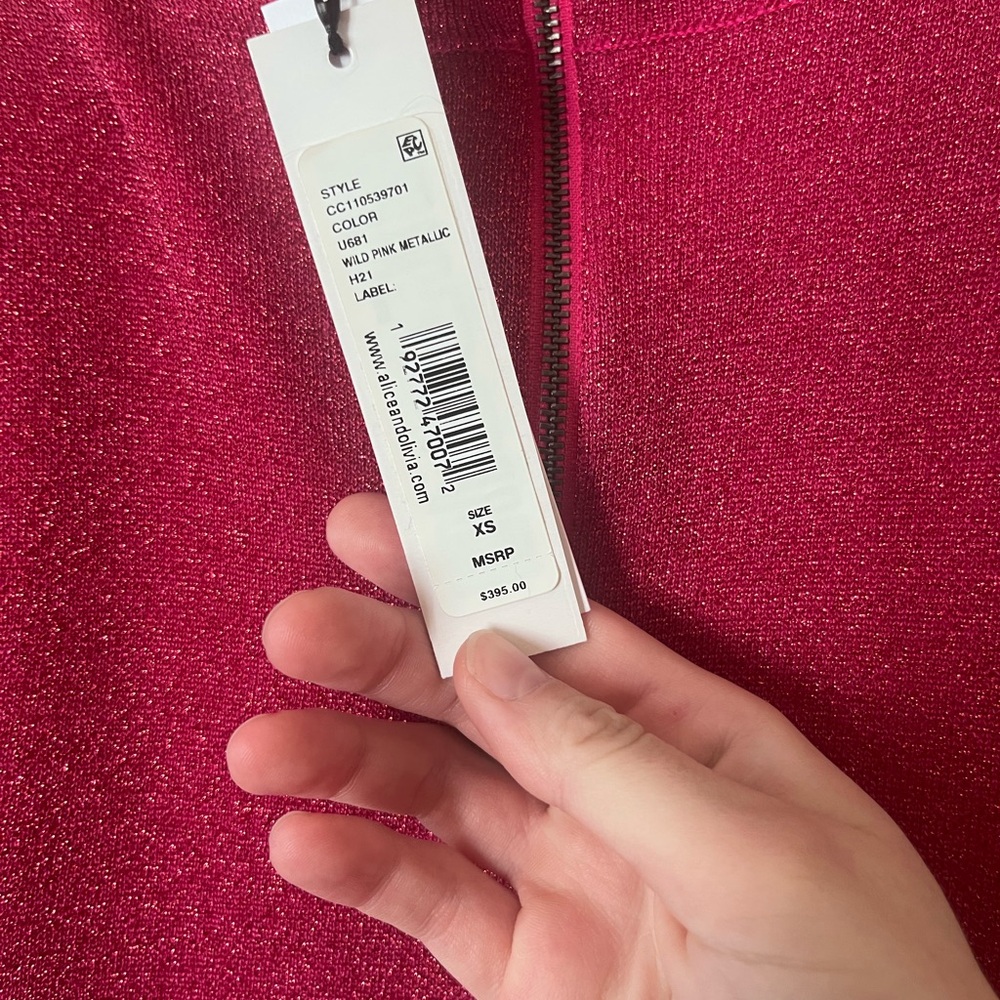 Alice + Olivia Wool Blend Baddie Barbiecore Sweater Dress💕💅🏻 - Picture 6 of 6